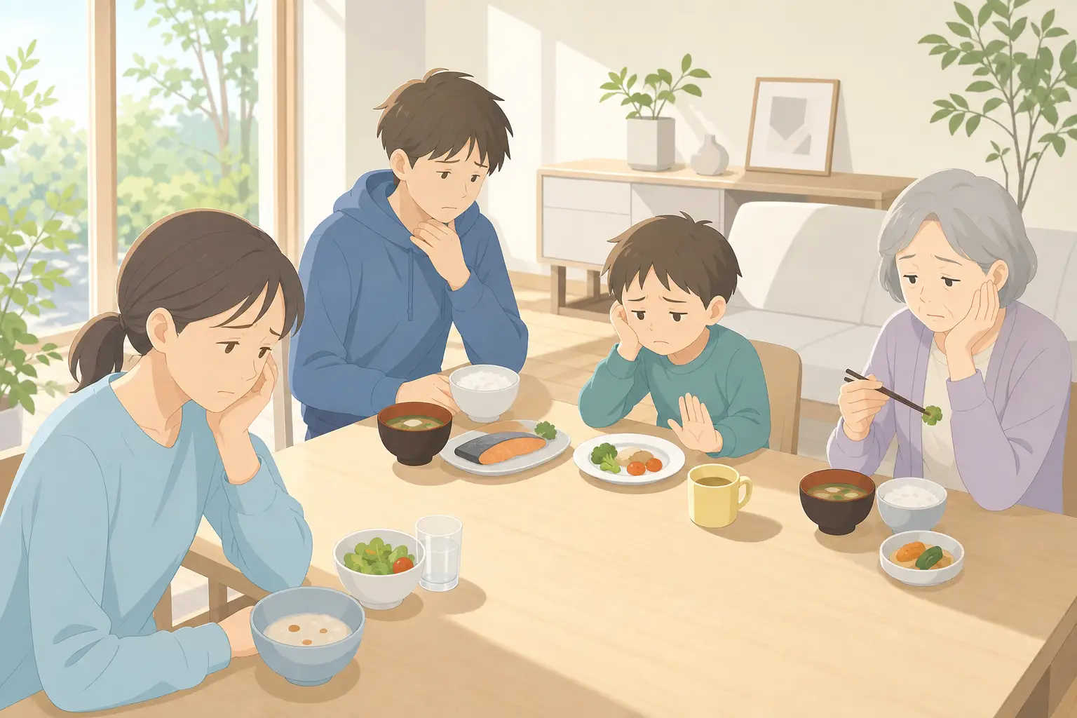 年齢・性別・季節で変わる食欲不振の傾向