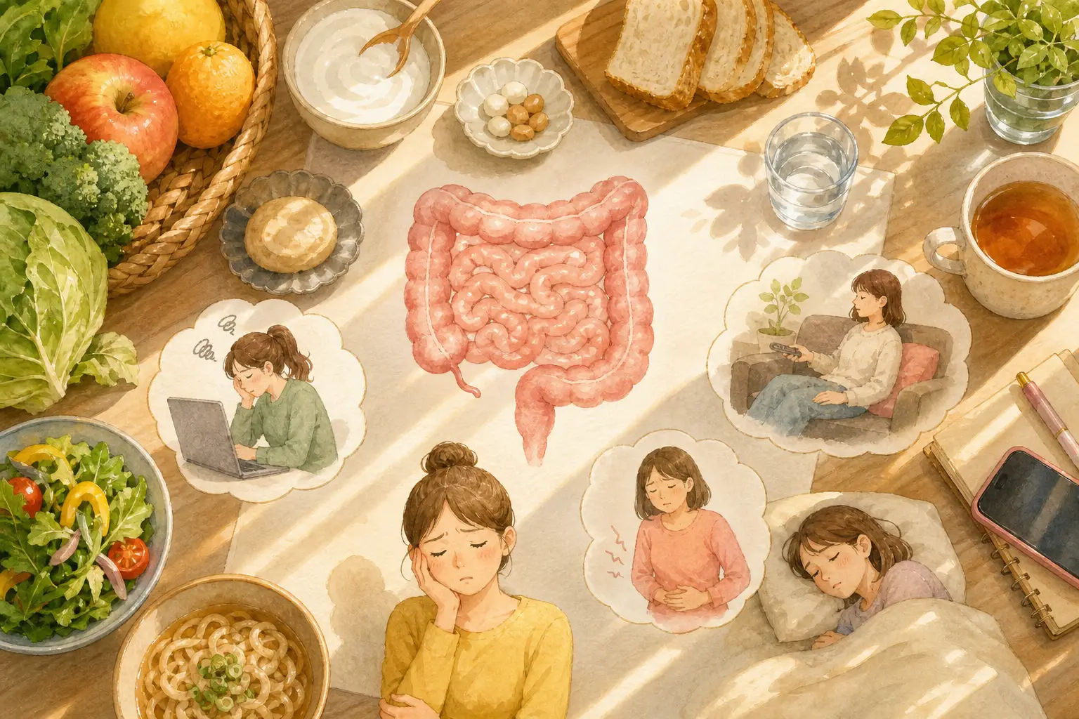 お腹の張りの主な原因と張りやすい人の特徴